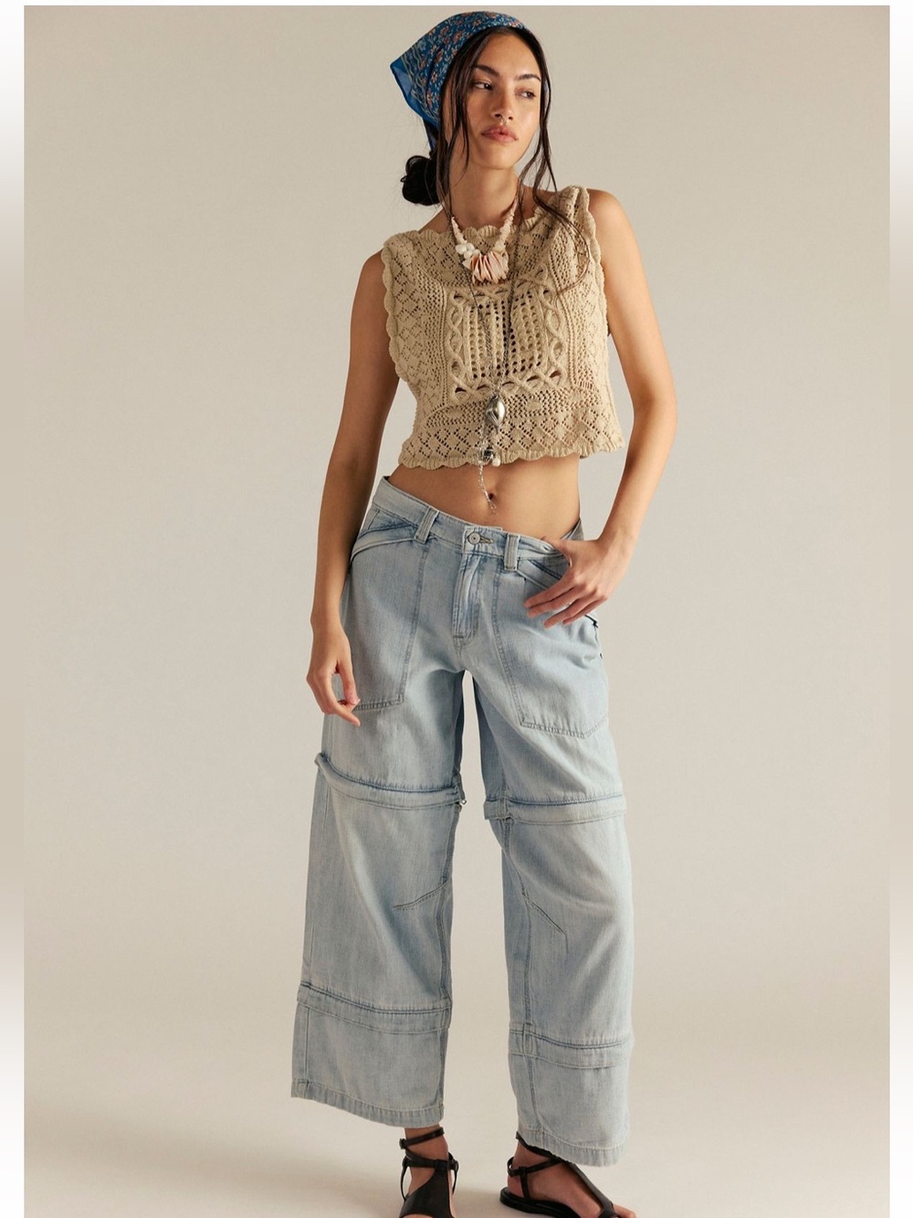 WE THE FREE PEOPLE Light Wash trailblazer slouchy Women’s Jeans - Size 27 nwt